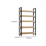 Simple Casual Alloy Open Back Rectangle Bookshelves Image - 37