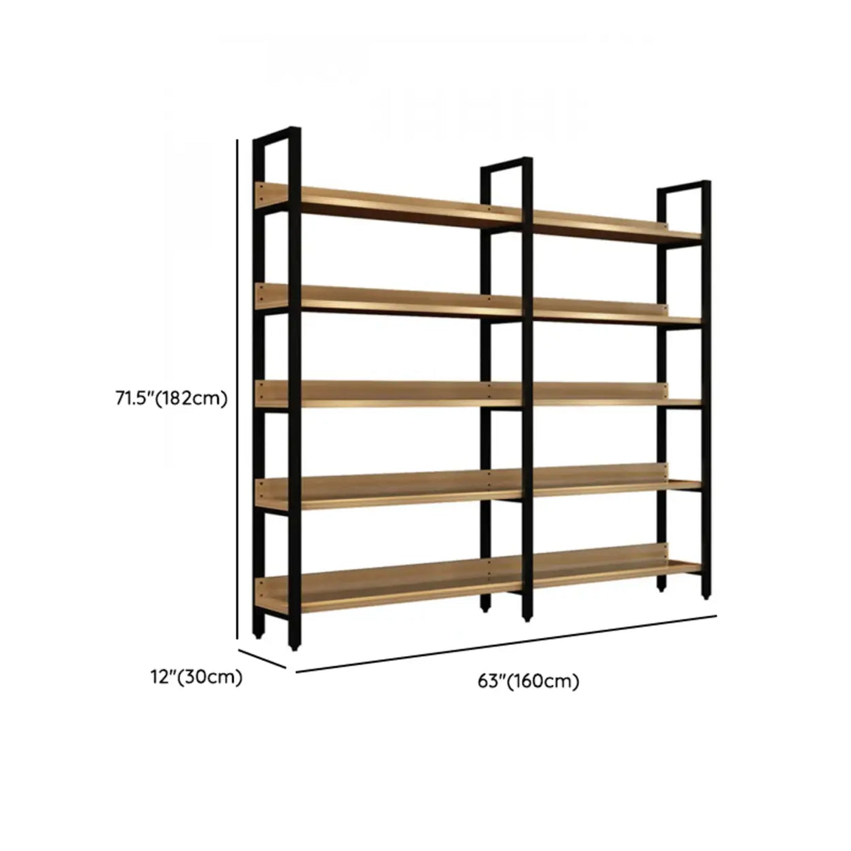 Simple Casual Alloy Open Back Rectangle Bookshelves Image - 40