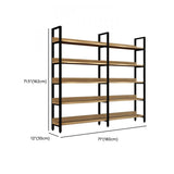 Simple Casual Alloy Open Back Rectangle Bookshelves Image - 41