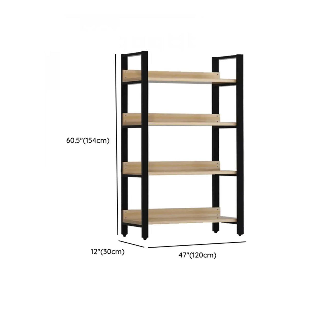 Simple Casual Alloy Open Back Rectangle Bookshelves Image - 42