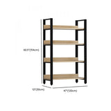Simple Casual Alloy Open Back Rectangle Bookshelves Image - 42