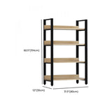 Simple Casual Alloy Open Back Rectangle Bookshelves Image - 43