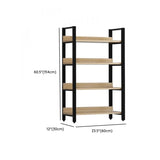 Simple Casual Alloy Open Back Rectangle Bookshelves Image - 44