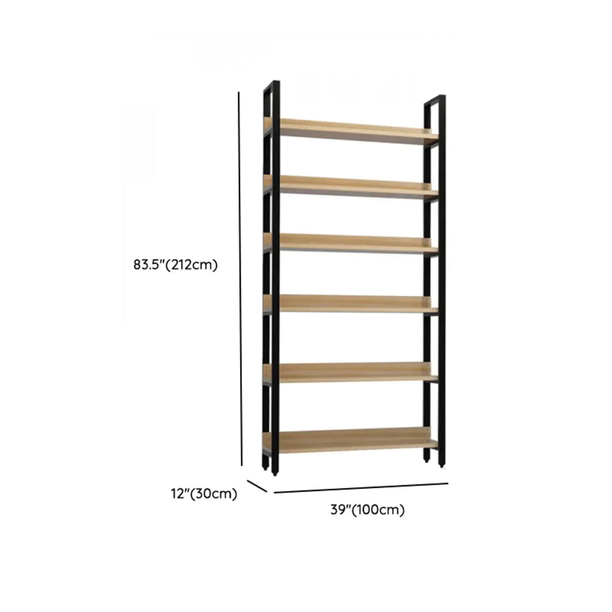 Simple Casual Alloy Open Back Rectangle Bookshelves Image - 46