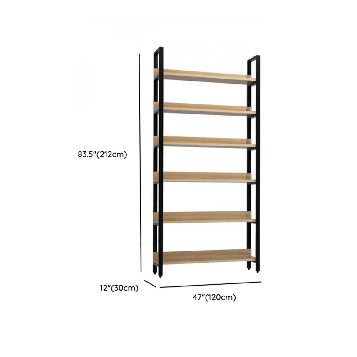 Simple Casual Alloy Open Back Rectangle Bookshelves Image - 48