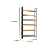 Simple Casual Alloy Open Back Rectangle Bookshelves Image - 48