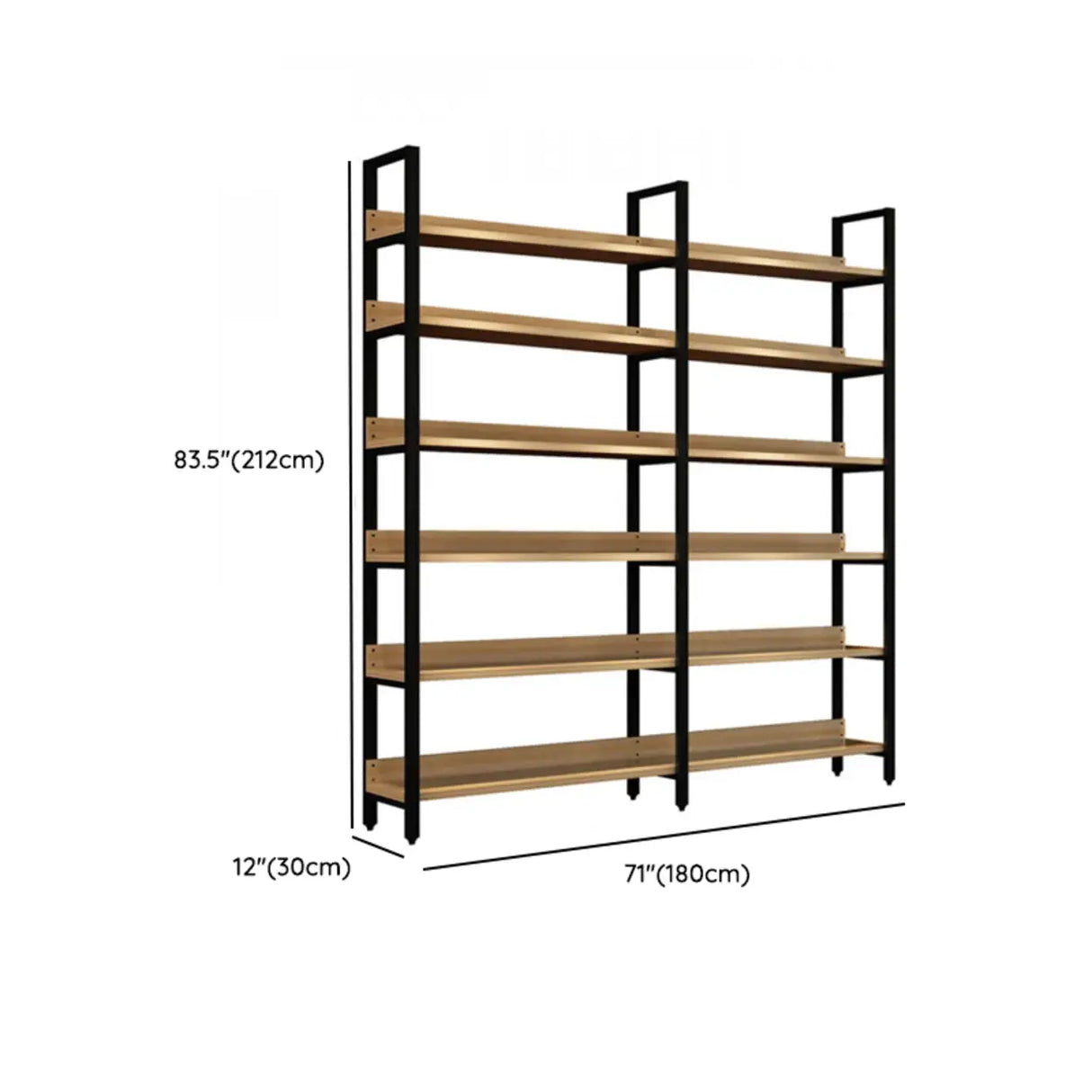 Simple Casual Alloy Open Back Rectangle Bookshelves Image - 49