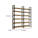 Simple Casual Alloy Open Back Rectangle Bookshelves Image - 49