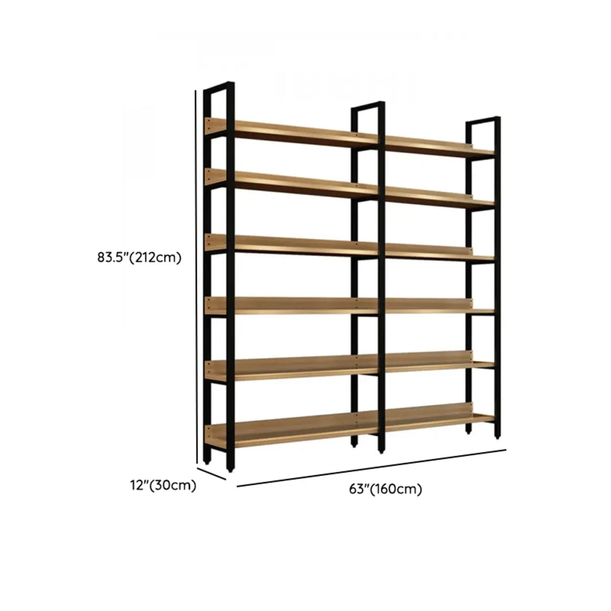 Simple Casual Alloy Open Back Rectangle Bookshelves Image - 50