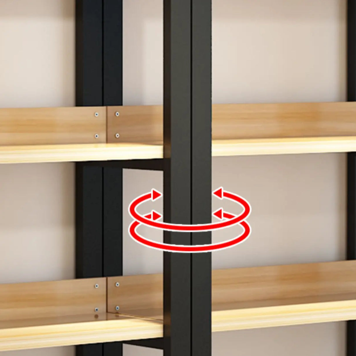 Simple Casual Alloy Open Back Rectangle Bookshelves Image - 8