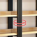 Simple Casual Alloy Open Back Rectangle Bookshelves Image - 8