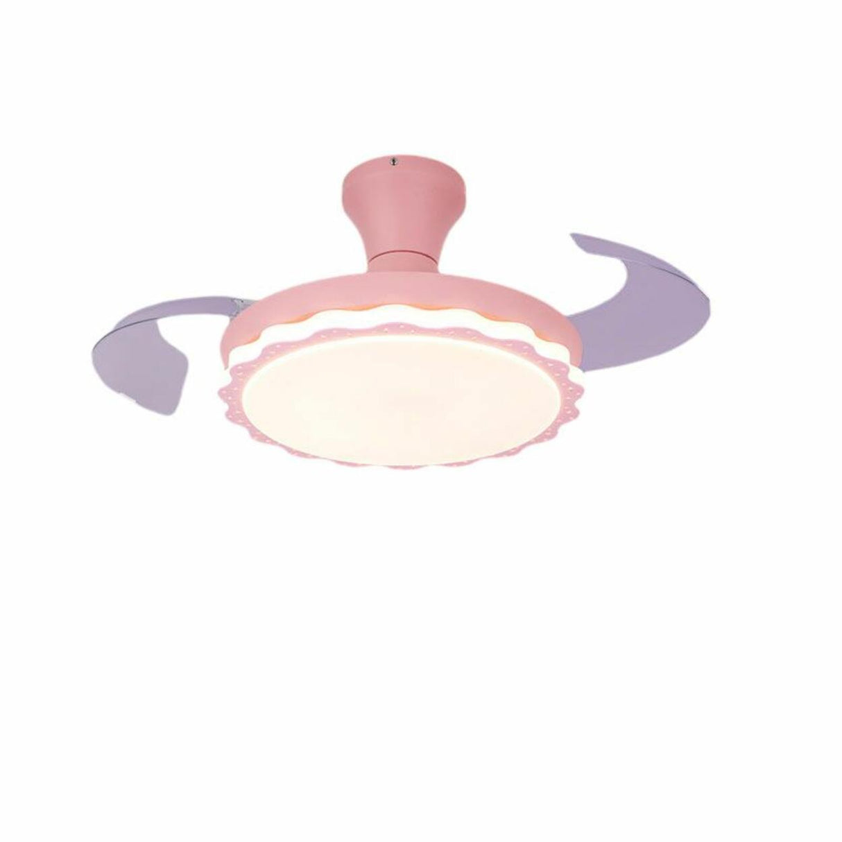 Simple Ceiling Round Small Ceiling Fan with LED Light Image - 10