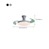 Simple Ceiling Round Small Ceiling Fan with LED Light Image - 16