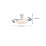 Simple Ceiling Round Small Ceiling Fan with LED Light Image - 17