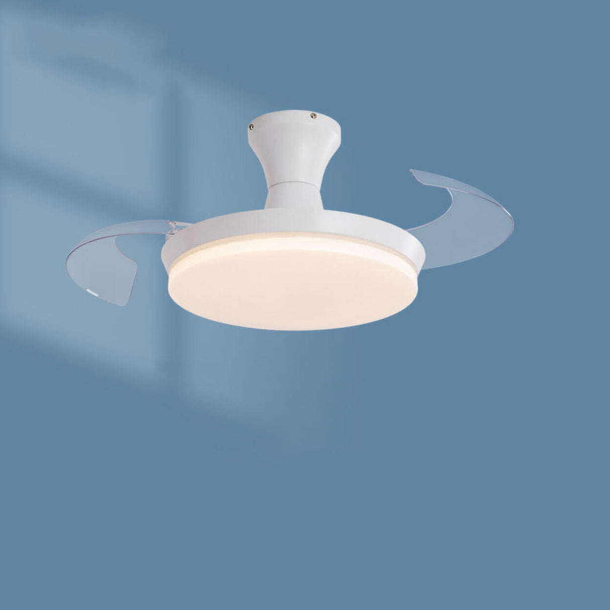 Simple Ceiling Round Small Ceiling Fan with LED Light Image - 3