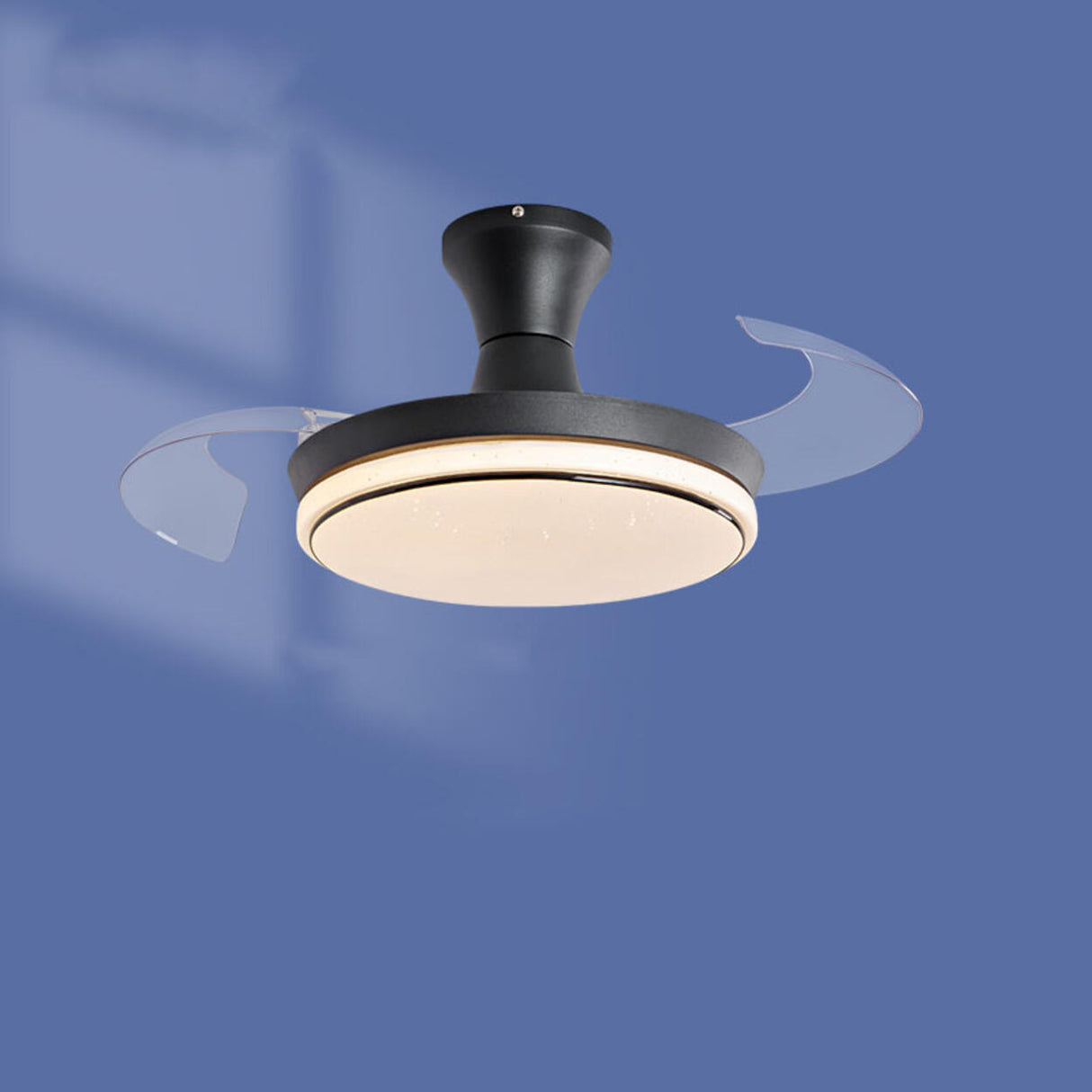 Simple Ceiling Round Small Ceiling Fan with LED Light Image - 7