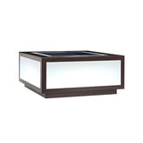 Simple Classic Solar Cube Outdoor Table Lamp Black Image - 3