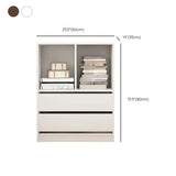 Simple Closed Back Wooden Rectangle Wide Bookcases #size