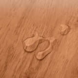 Simple Closed Cane Back Walnut Wood Desktop Bookcase Image - 8