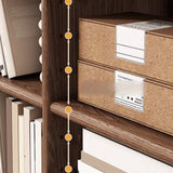 Simple Closed Horizontal Rectangular Long Wood Bookcase Image - 12