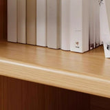 Simple Closed Reclaimed Wood Modular Cube Wide Bookcase Image - 13