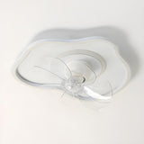 Simple Cloud Linear Recessed Ceiling Fan with Light Image - 11