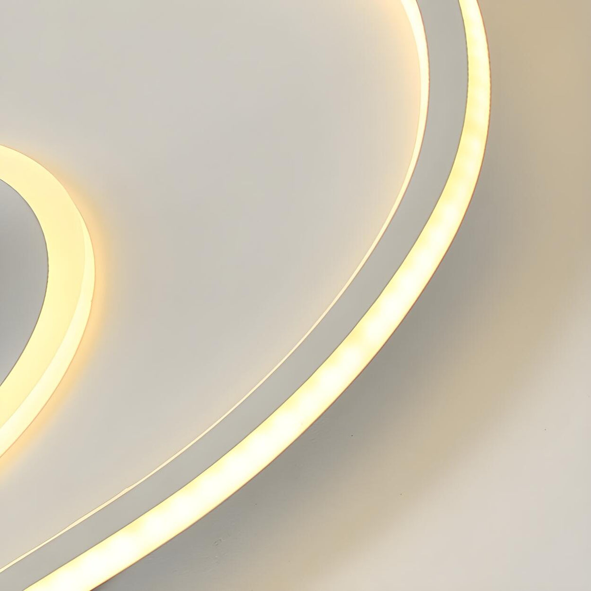 Simple Cloud Linear Recessed Ceiling Fan with Light Image - 13