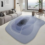 Simple Cloud-Shaped Abstract Cotton Cream Area Rug Image - 12