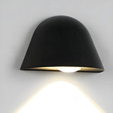 Simple Cone Metal Dimmable LED Small Wall Light Black Image - 5