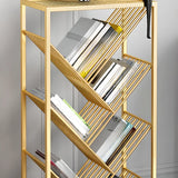 Simple Creative Tree-shaped Geometric Floor Bookshelf Image - 6