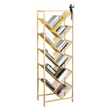 Simple Creative Tree-shaped Geometric Floor Bookshelf Image - 7