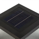 Simple Cube Metal Solar Lantern Outdoor Table Lamp Image - 8