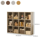Simple Cube Wide Storage Unit Short Bookcase White Image - 43