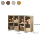 Simple Cube Wide Storage Unit Short Bookcase White #size