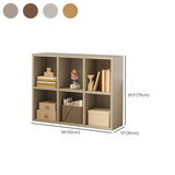 Simple Cube Wide Storage Unit Short Bookcase White Image - 38