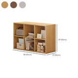 Simple Cube Wide Storage Unit Short Bookcase White Image - 41