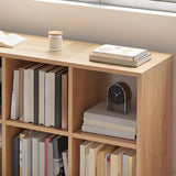 Simple Cube Wide Storage Unit Short Bookcase White Image - 6