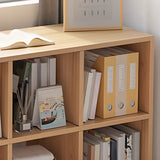 Simple Cube Wide Storage Unit Short Bookcase White Image - 7