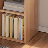 Simple Cube Wide Storage Unit Short Bookcase White Image - 8