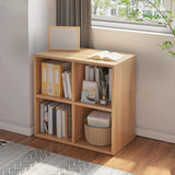 Simple Cube Wide Storage Unit Short Bookcase White Image - 9