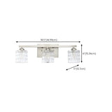 Simple Cylinder Glass Brushed Nickel Wall Vanity Light Image - 14