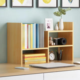 Simple Desktop Small Open White Wood Display Bookcase Image - 10