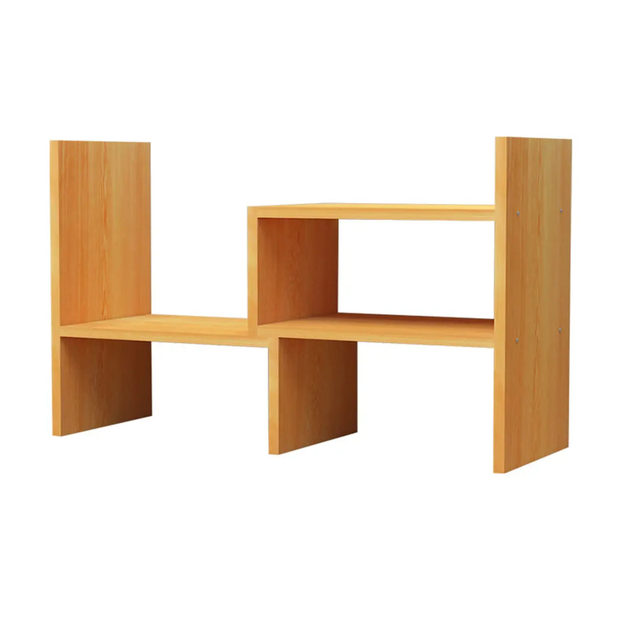 Simple Desktop Small Open White Wood Display Bookcase Image - 24