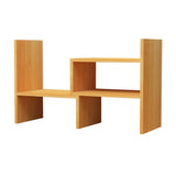 Simple Desktop Small Open White Wood Display Bookcase Image - 24
