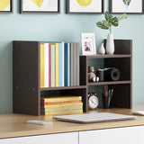 Simple Desktop Small Open White Wood Display Bookcase Image - 5