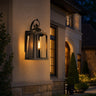 Simple Durable Black Aluminum Lantern Outdoor Wall Light Image - 1