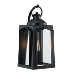 Simple Durable Black Aluminum Lantern Outdoor Wall Light Image - 6