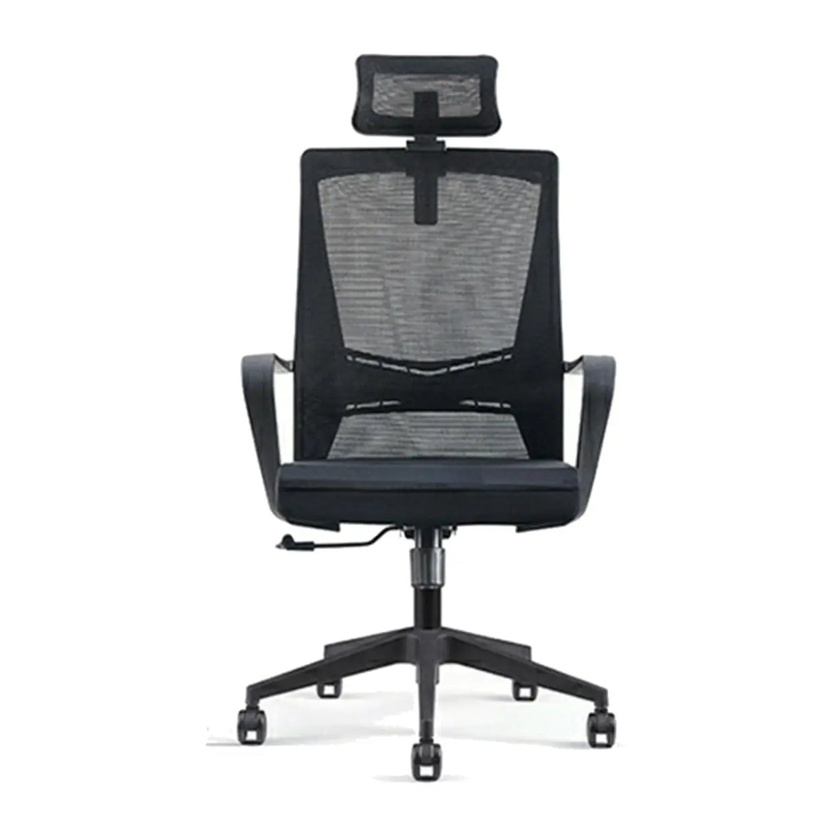 Simple Ergonomic Mesh Black Adjustable Office Chair Image - 13