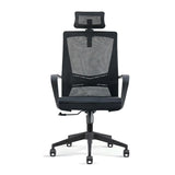 Simple Ergonomic Mesh Black Adjustable Office Chair Image - 13