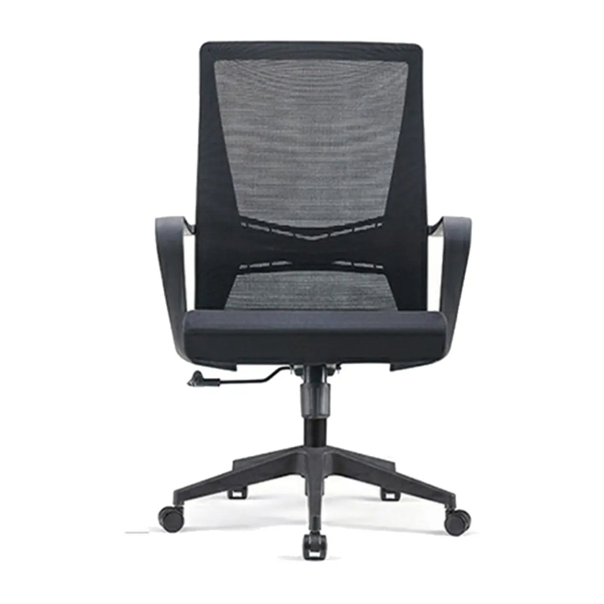 Simple Ergonomic Mesh Black Adjustable Office Chair Image - 14